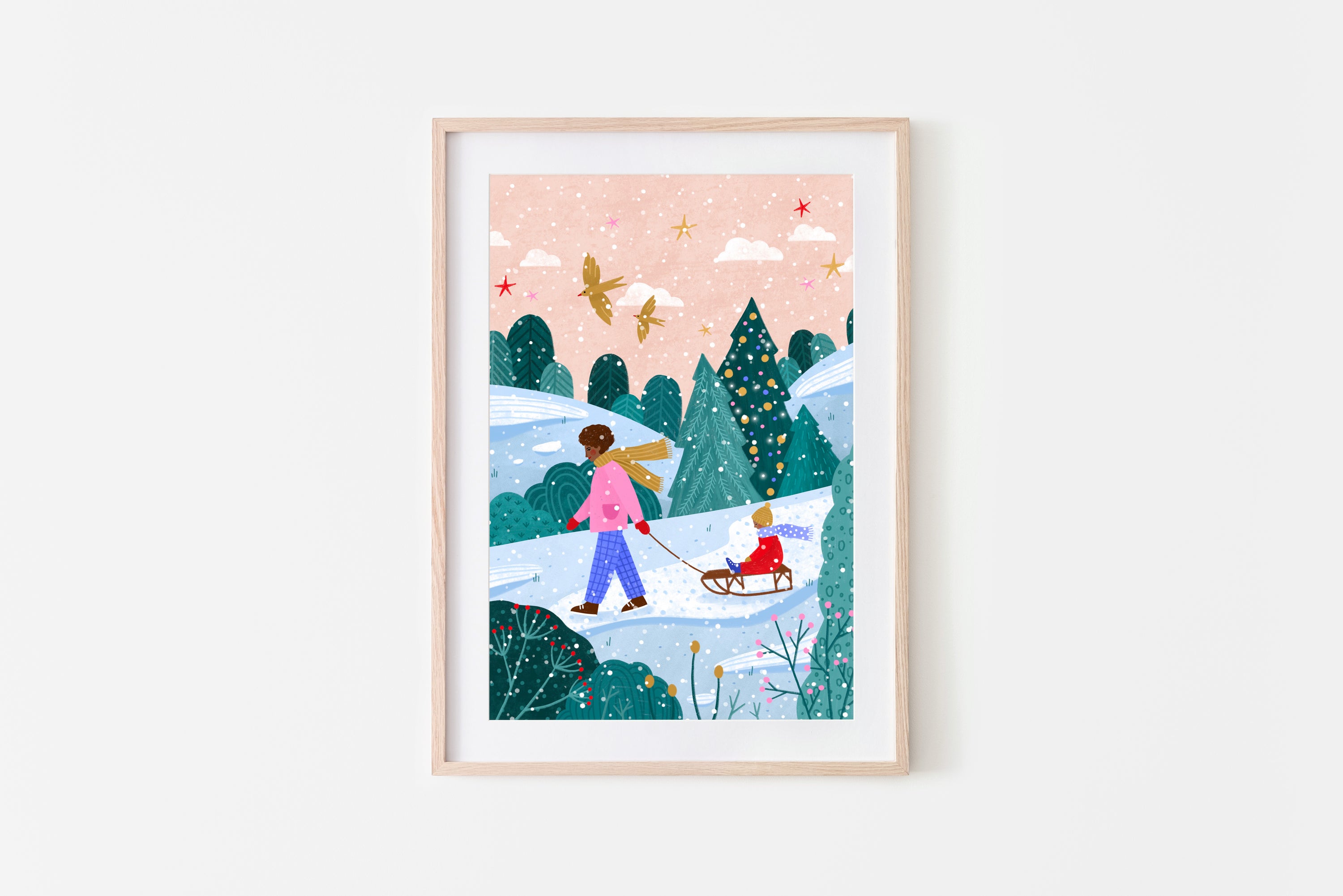 SNOWY SLEDGE WALK