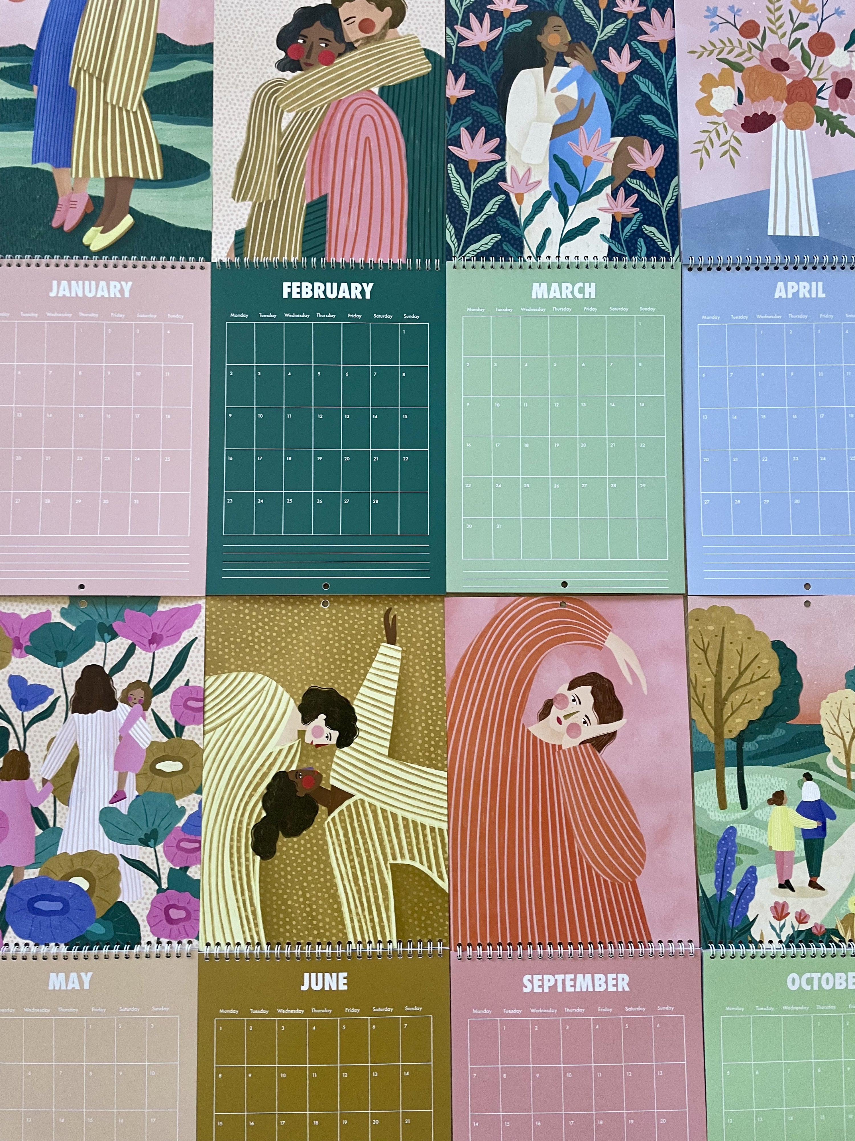 ILLUSTRATED WALL CALENDAR 2026