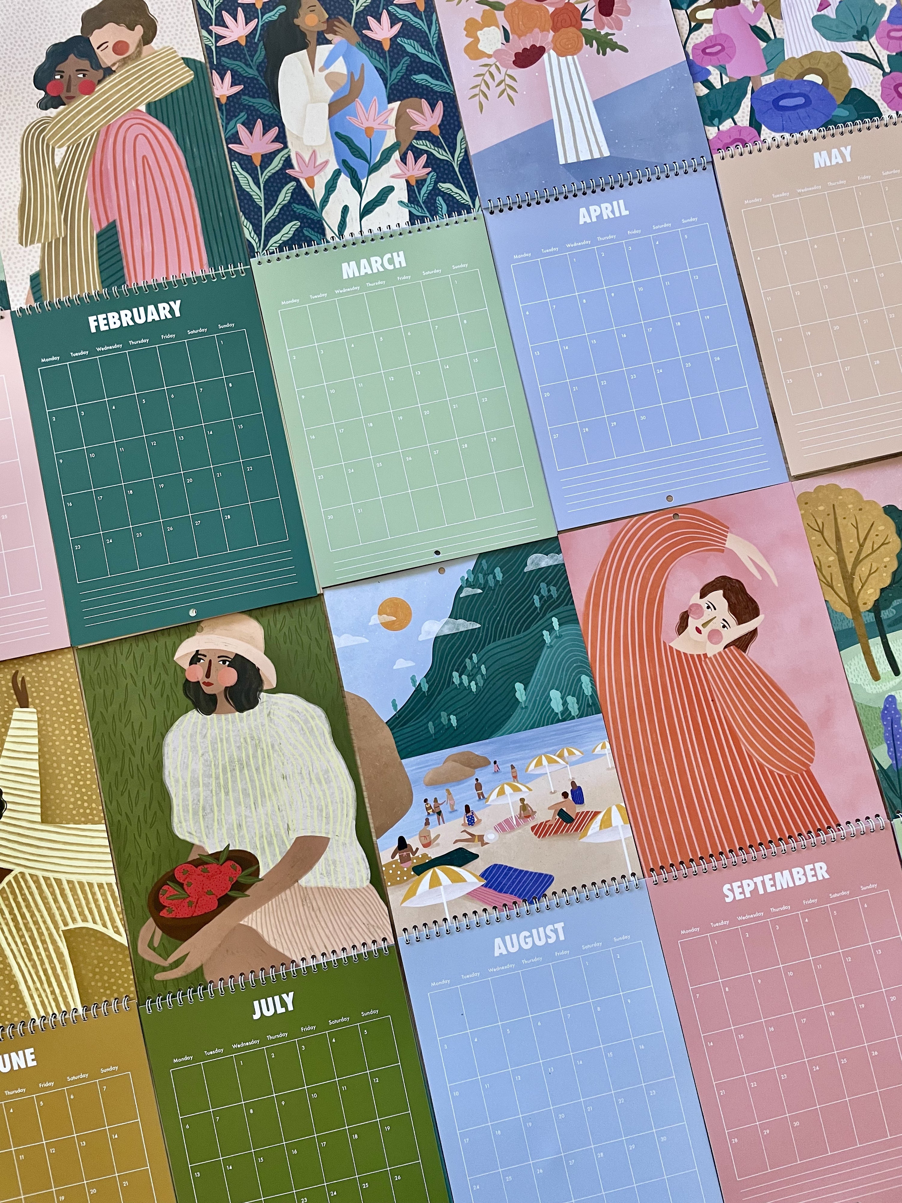 ILLUSTRATED WALL CALENDAR 2026