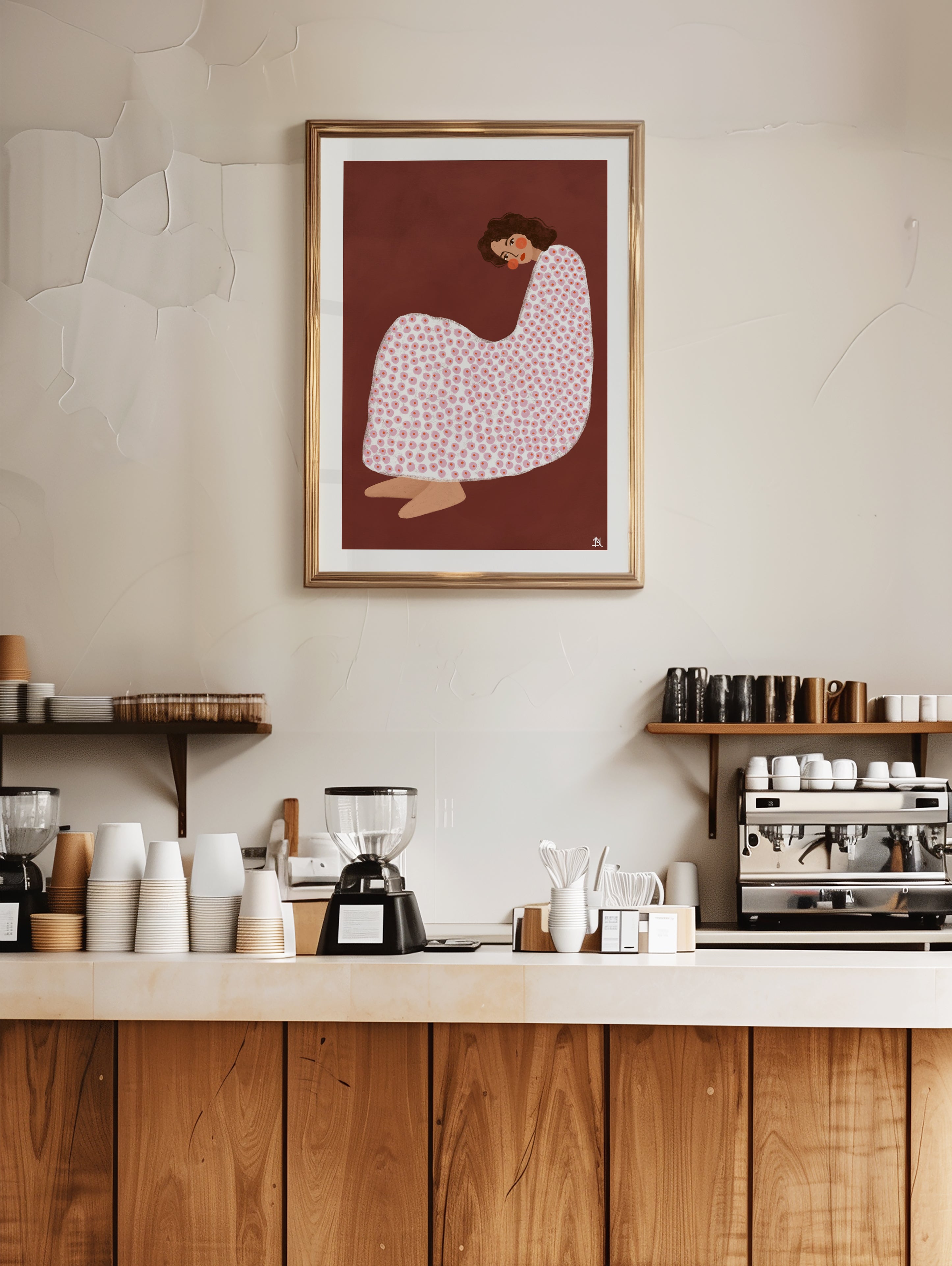 THE WOMEN WITH THE DOTTED DRESS