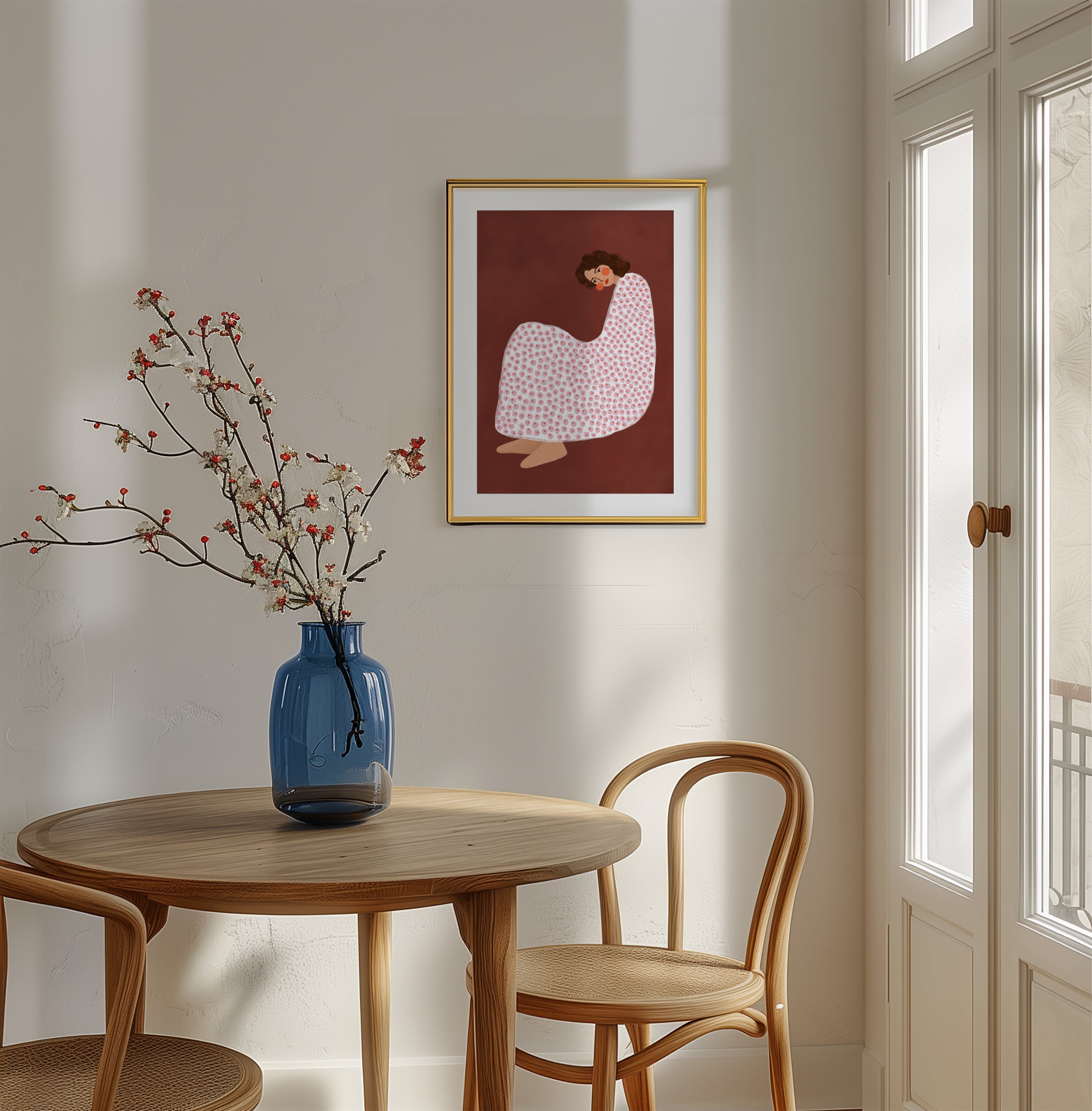 THE WOMEN WITH THE DOTTED DRESS