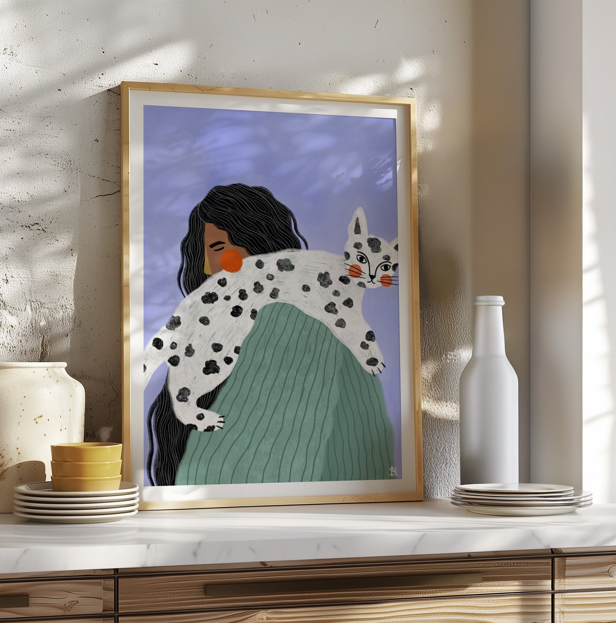 THE WOMAN WITH THE CAT