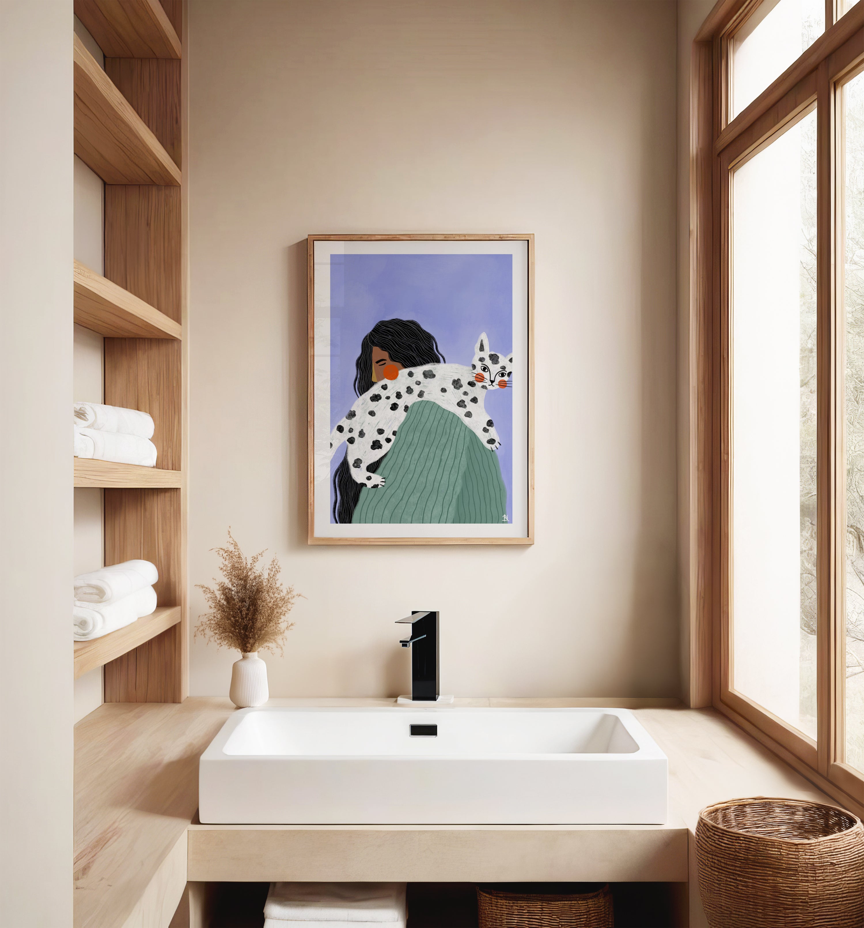 THE WOMAN WITH THE CAT
