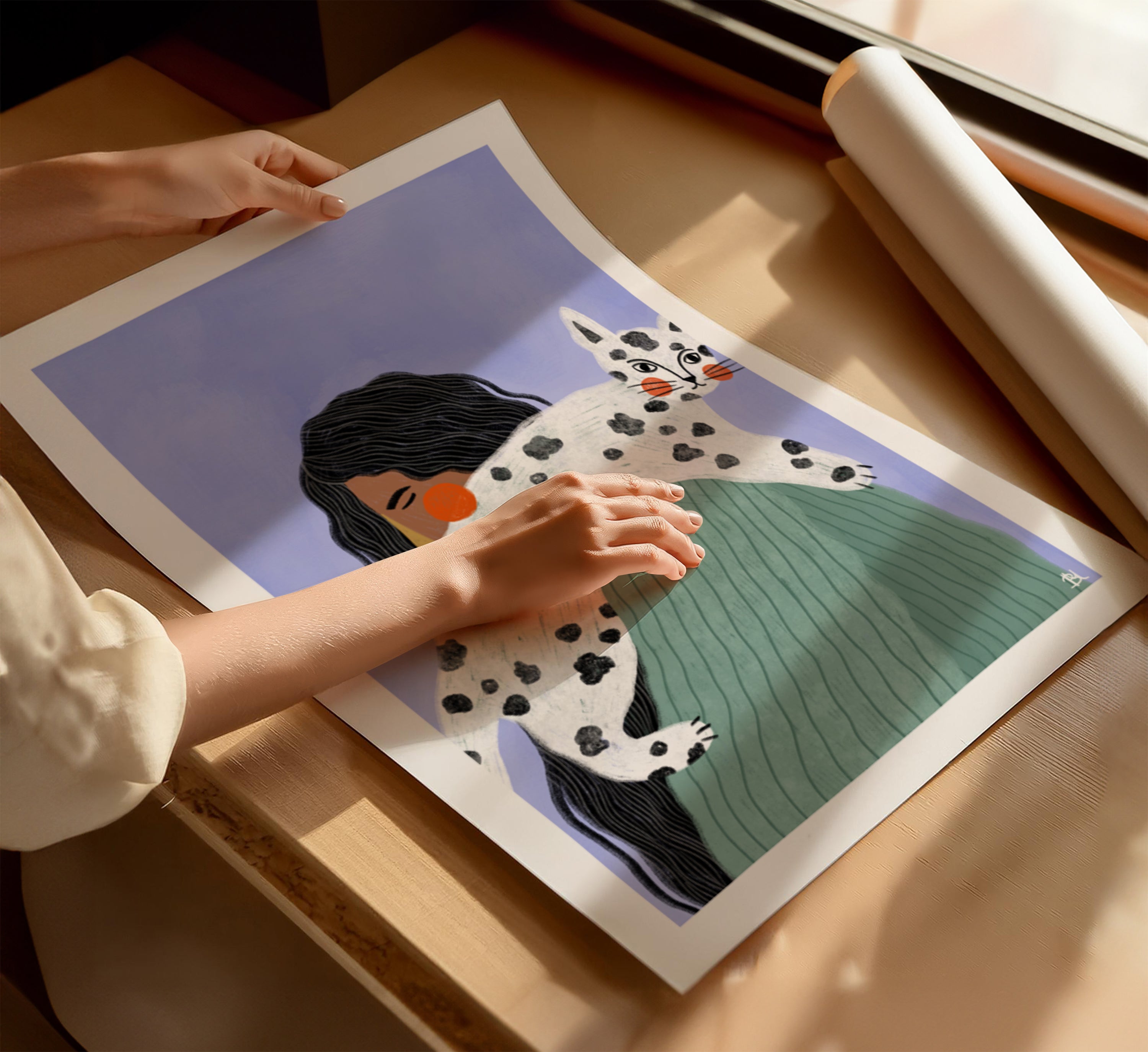 THE WOMAN WITH THE CAT
