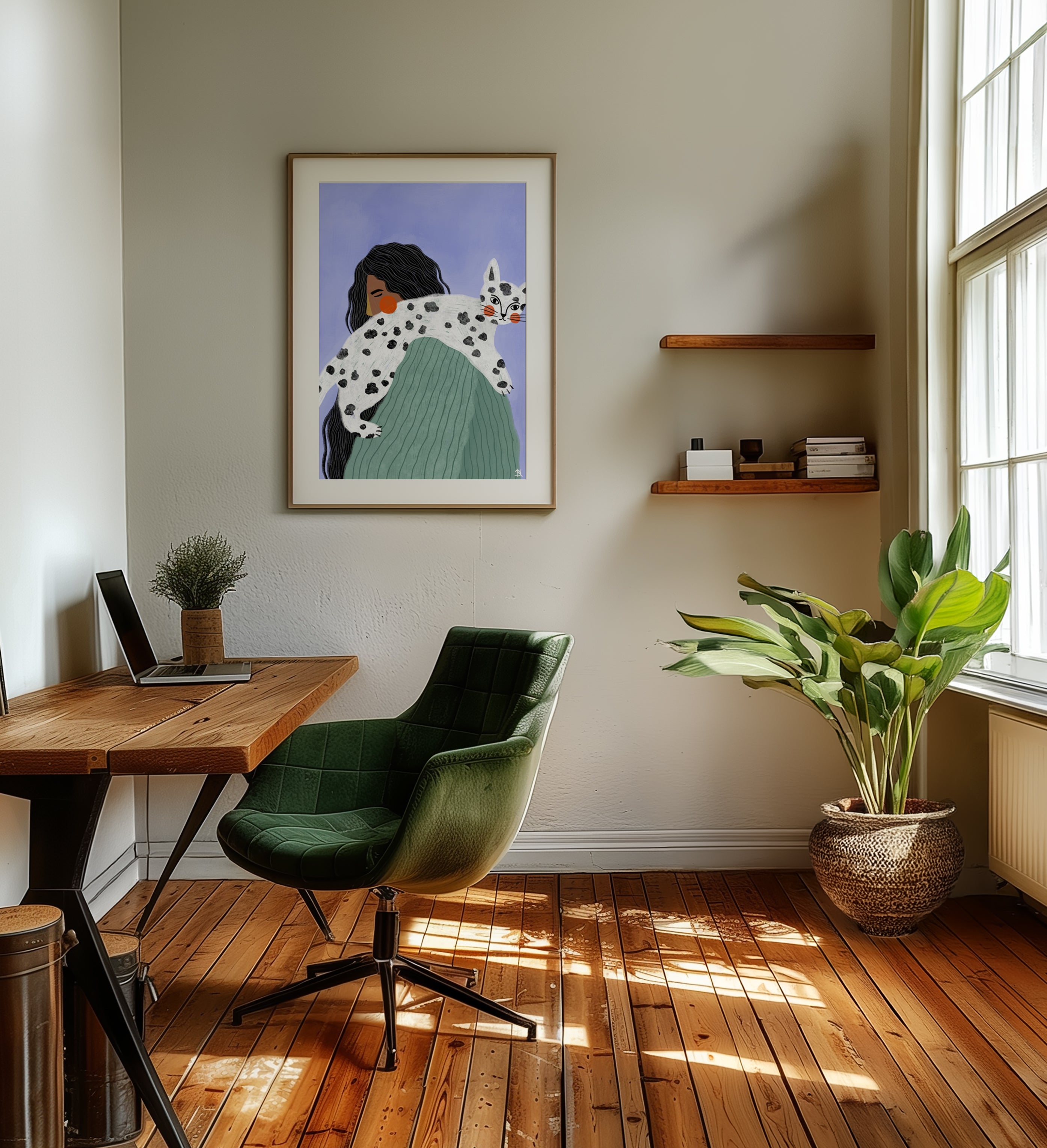 THE WOMAN WITH THE CAT