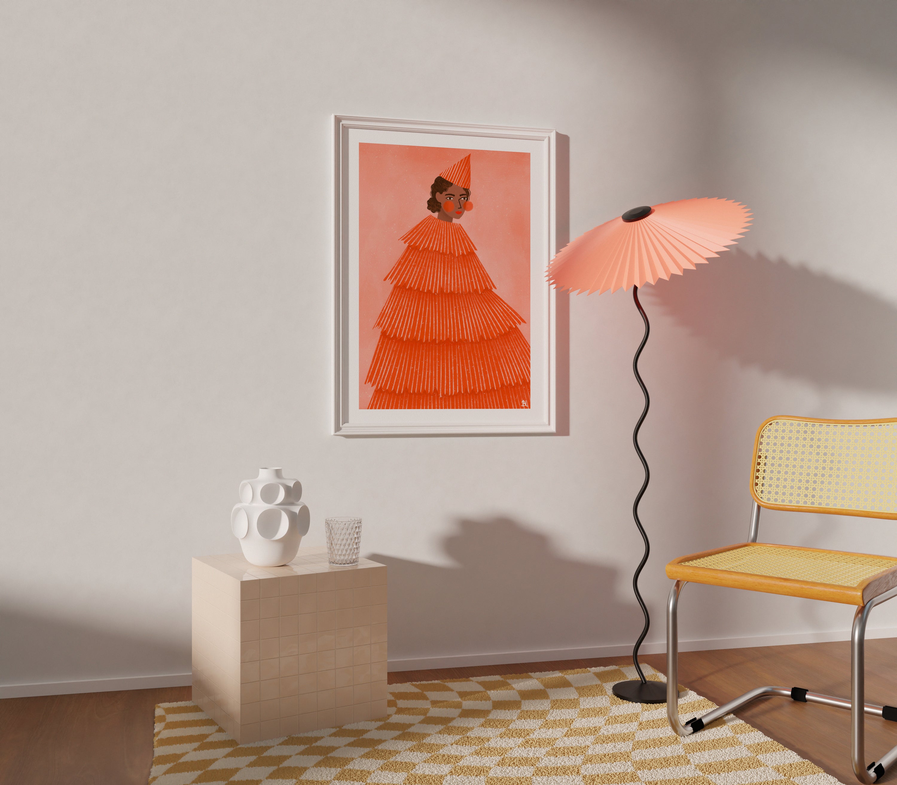 THE WOMAN WITH THE PARTY DRESS