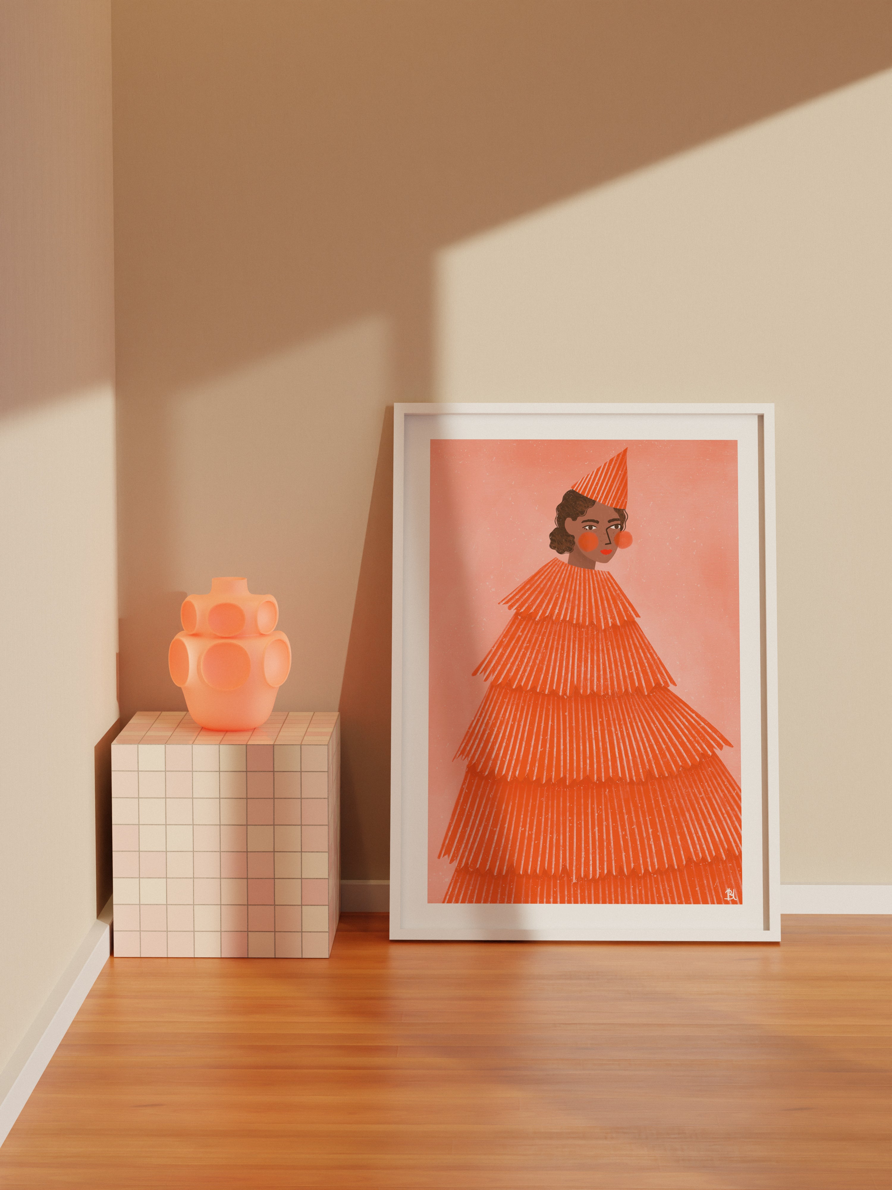 THE WOMAN WITH THE PARTY DRESS