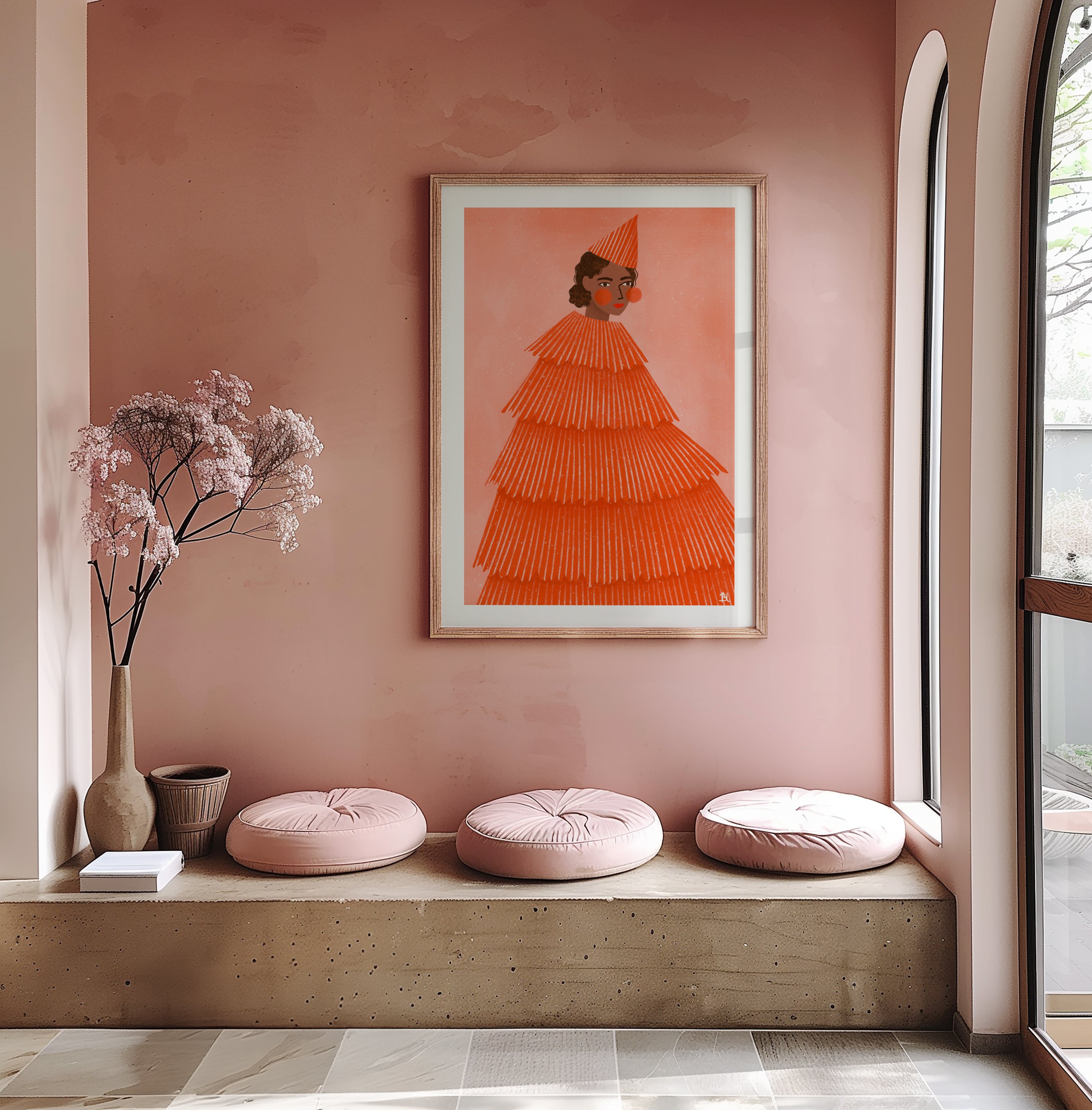 THE WOMAN WITH THE PARTY DRESS
