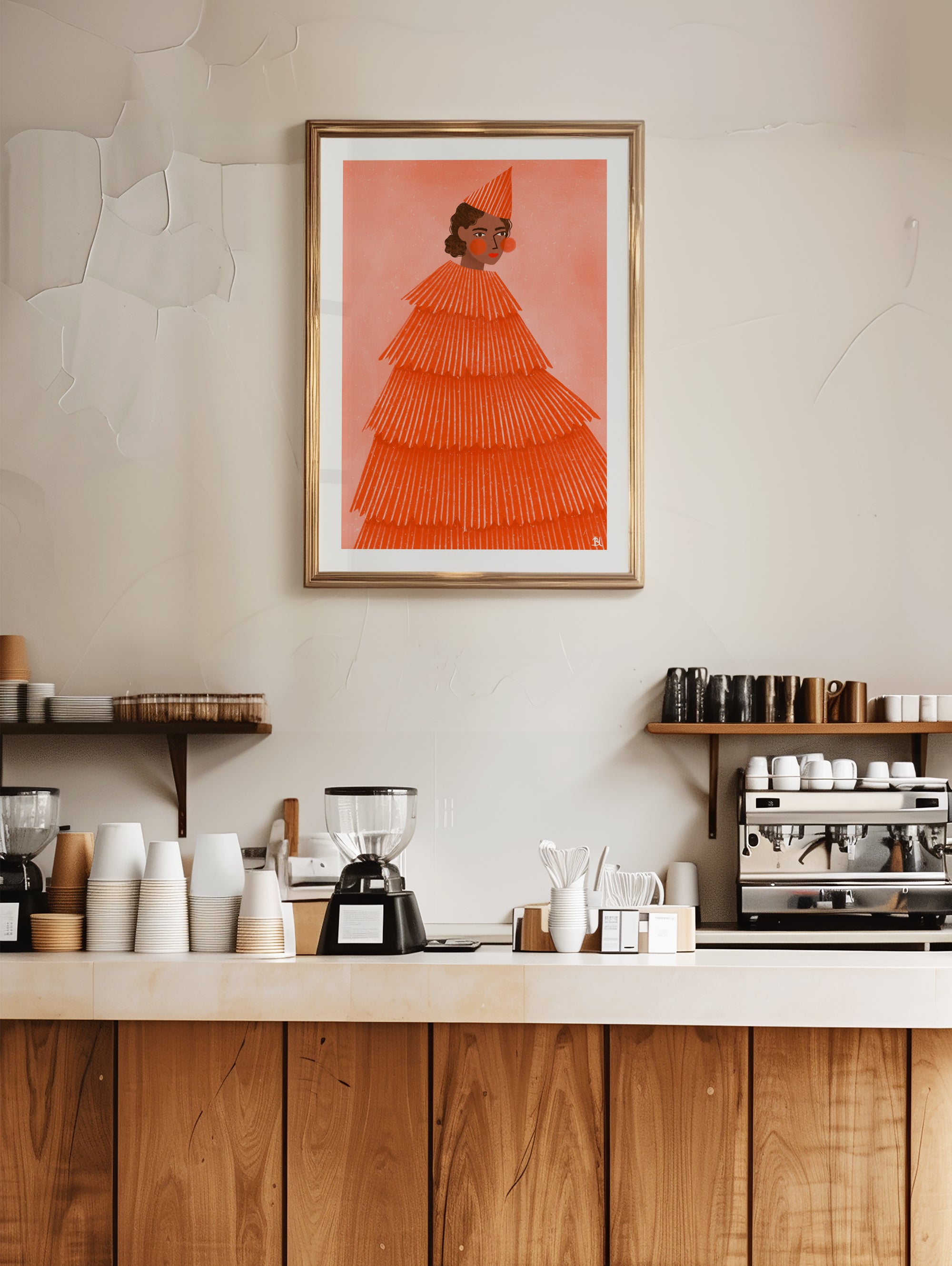 THE WOMAN WITH THE PARTY DRESS