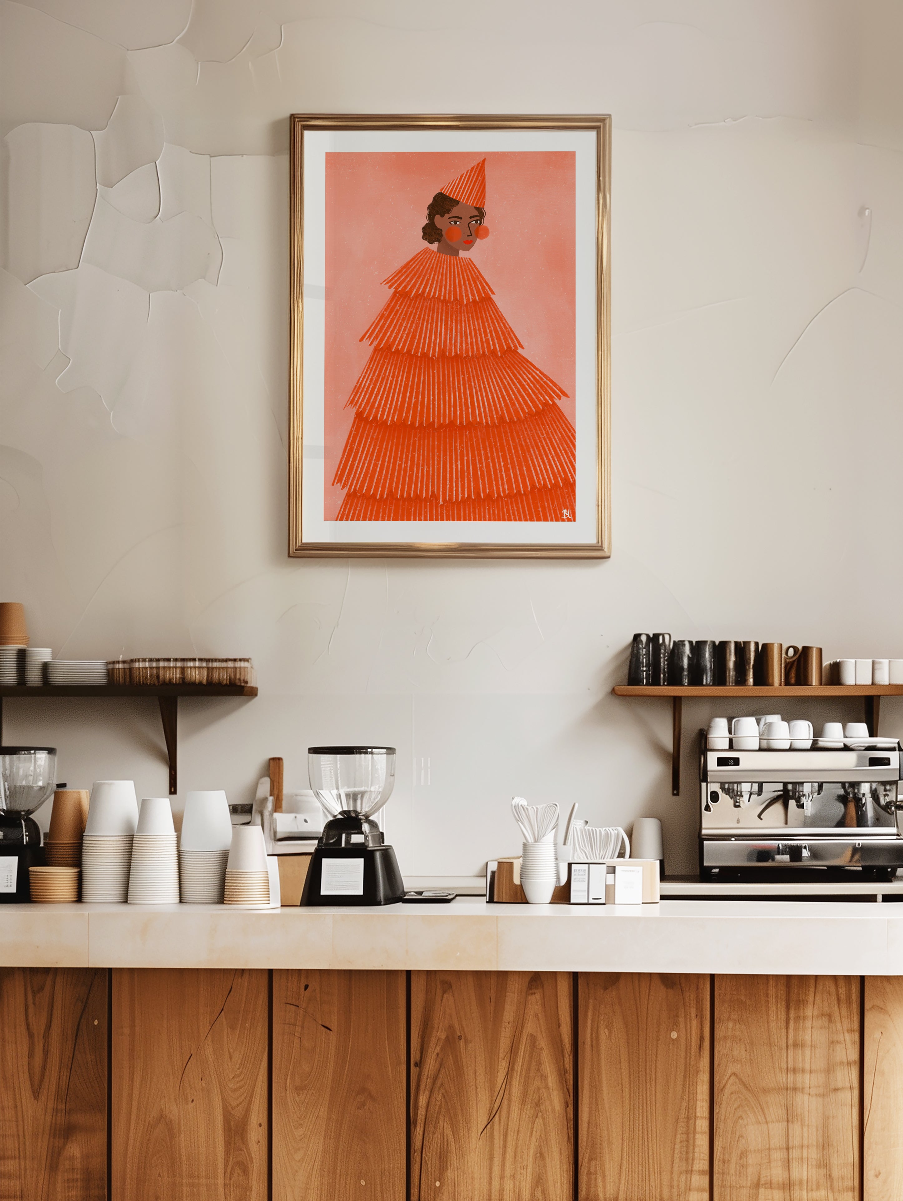 THE WOMAN WITH THE PARTY DRESS