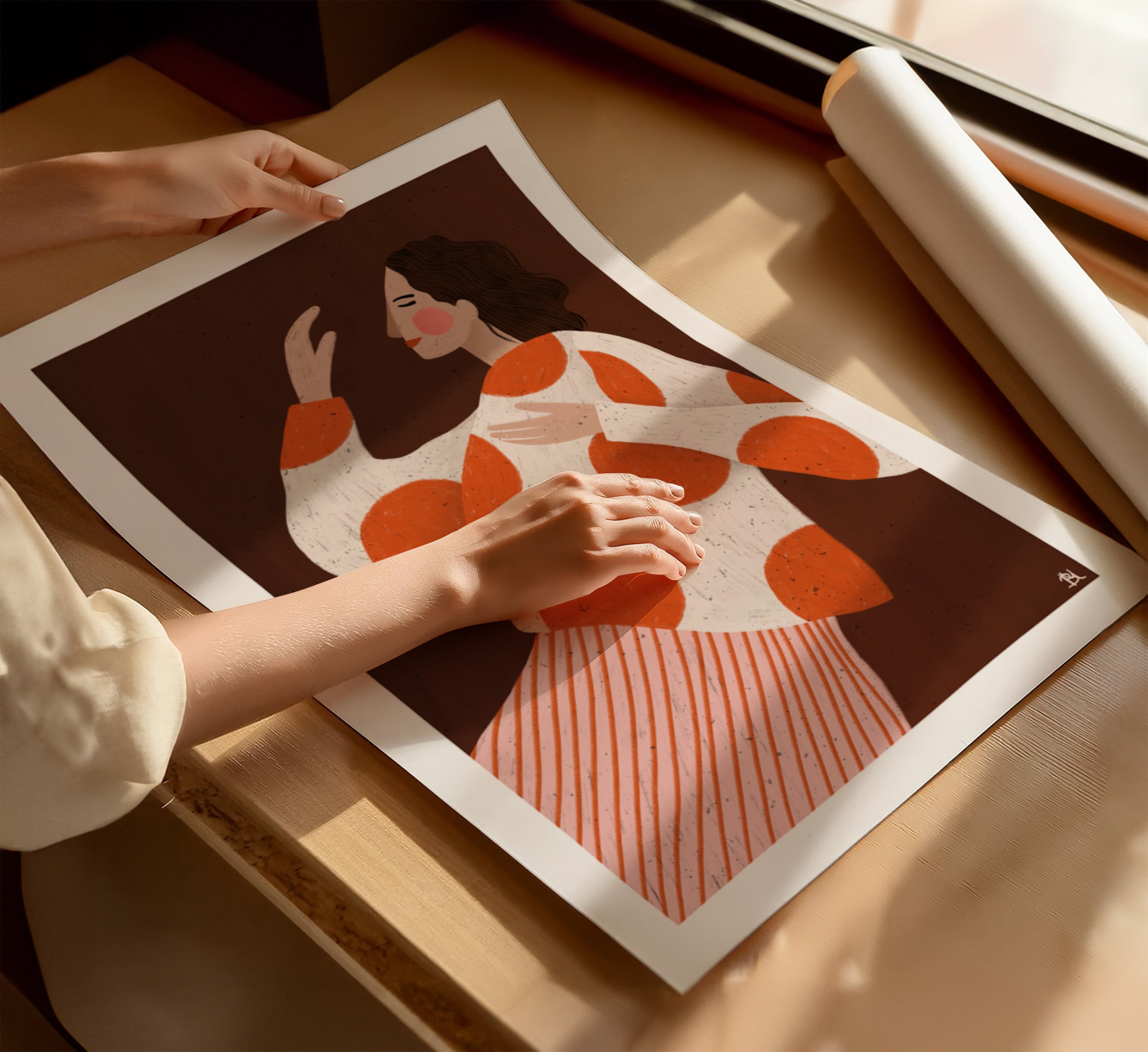 THE WOMAN WITH THE DOTS BROWN
