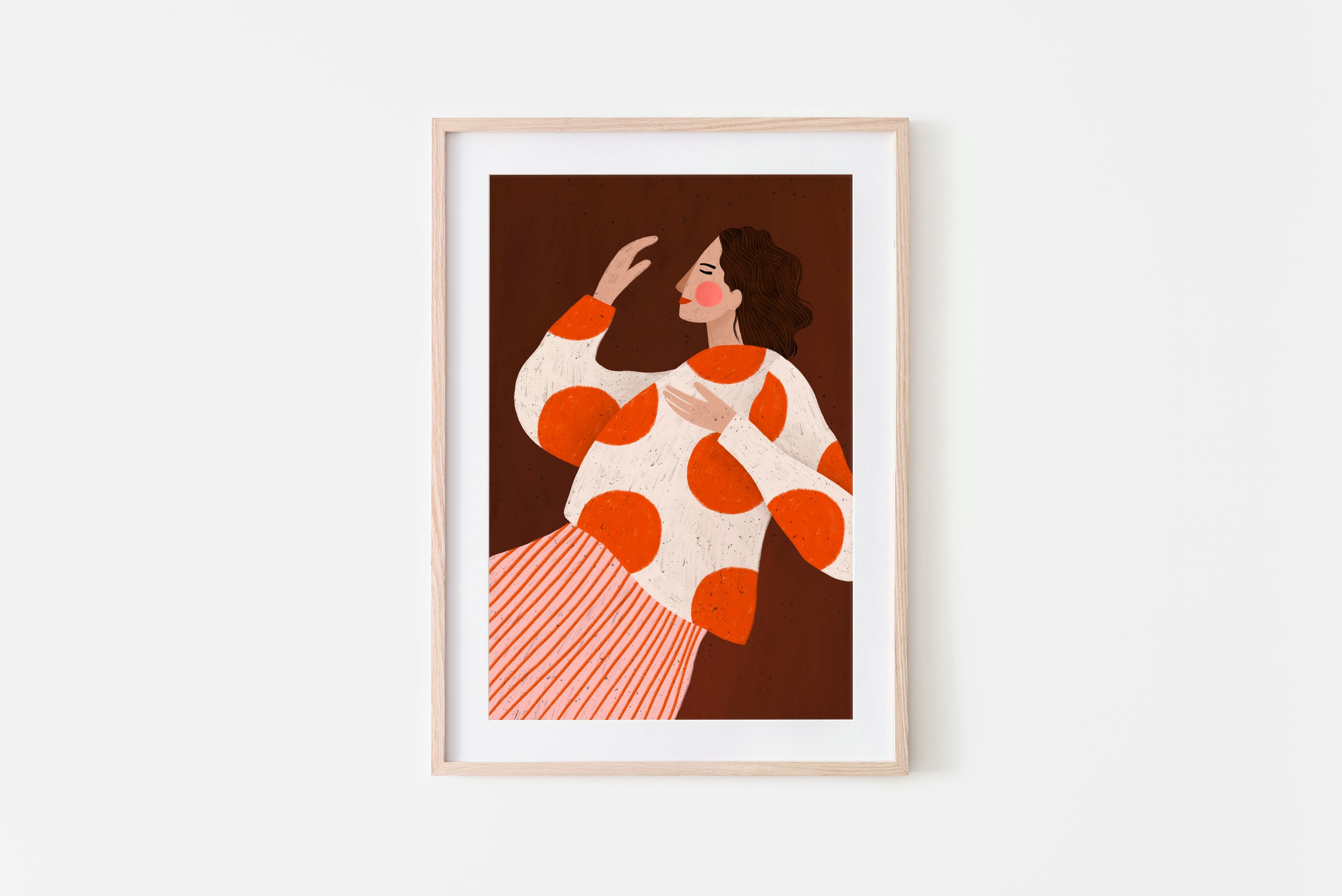 THE WOMAN WITH THE DOTS BROWN