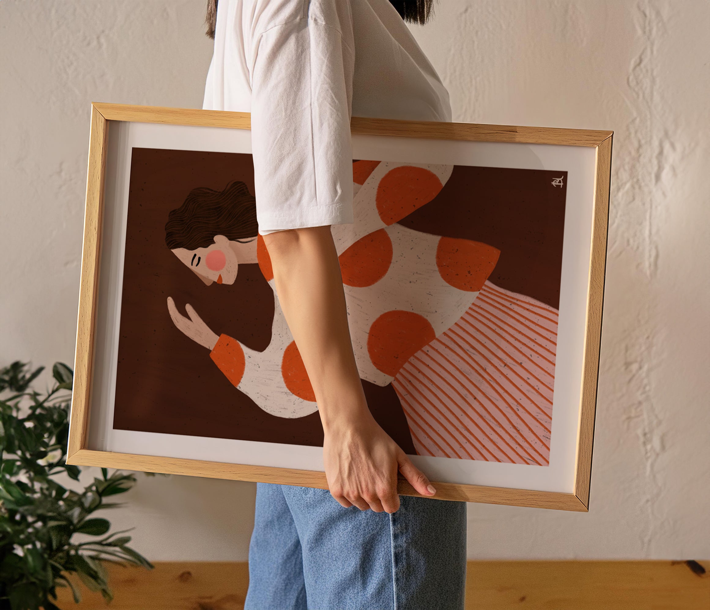 THE WOMAN WITH THE DOTS BROWN