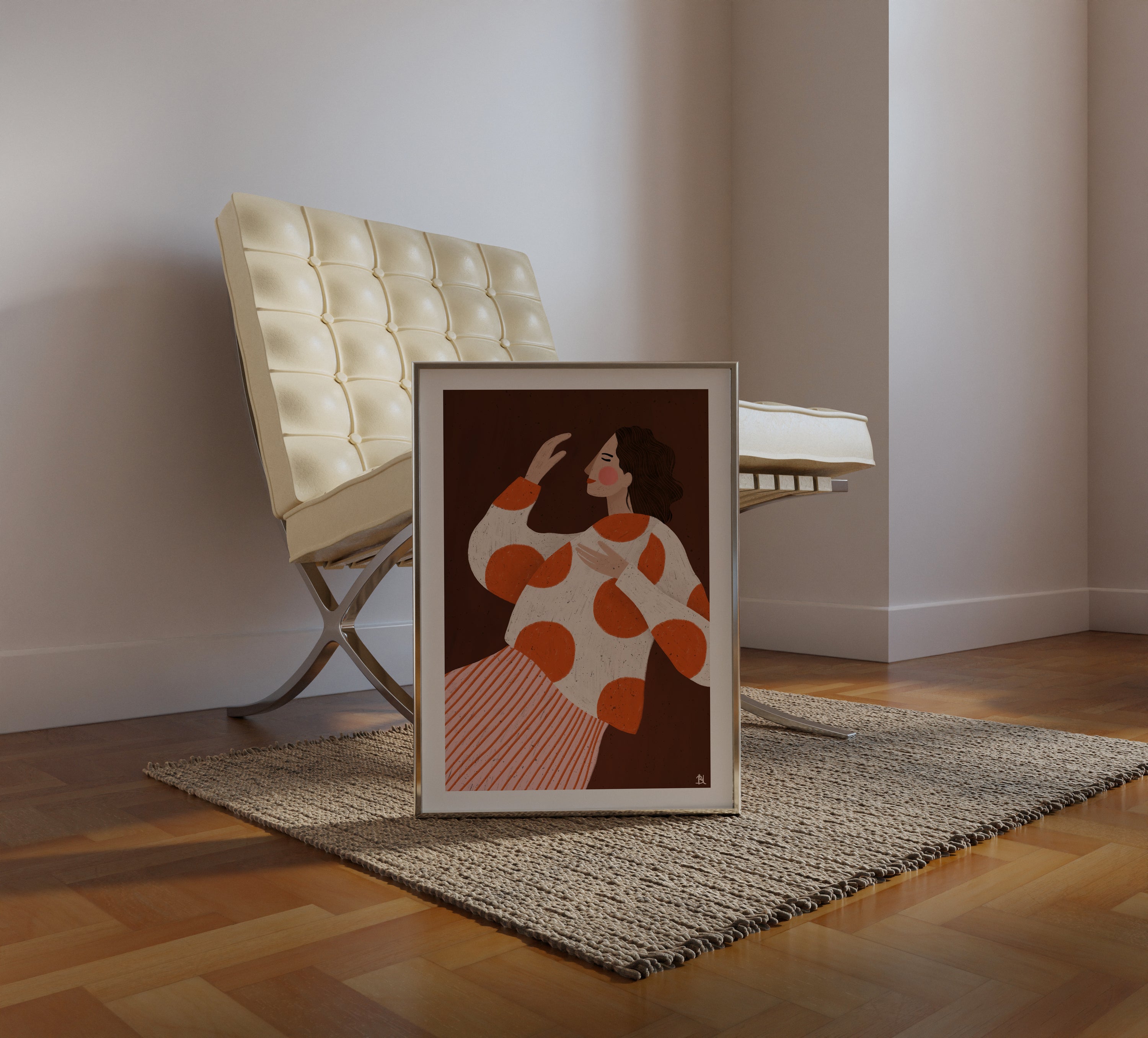 THE WOMAN WITH THE DOTS BROWN