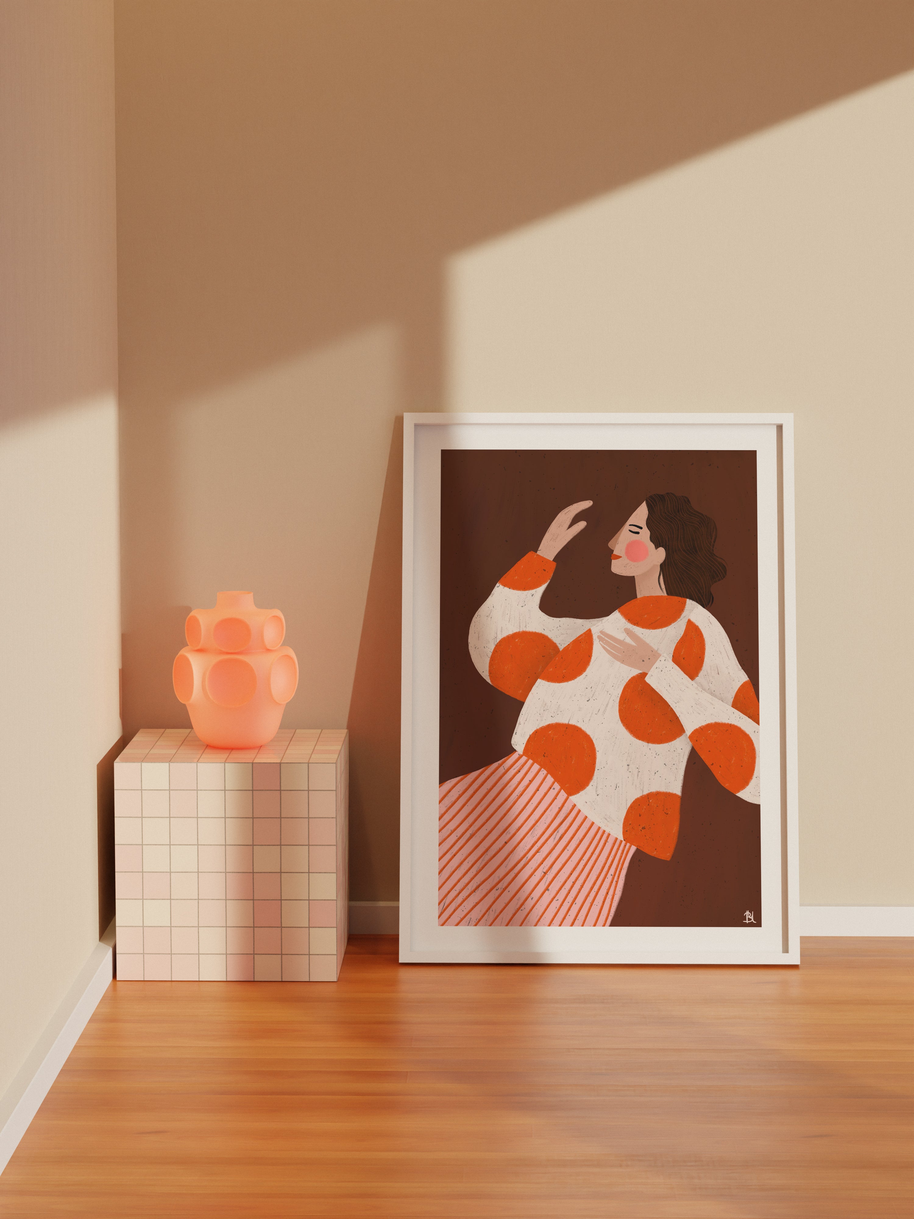 THE WOMAN WITH THE DOTS BROWN